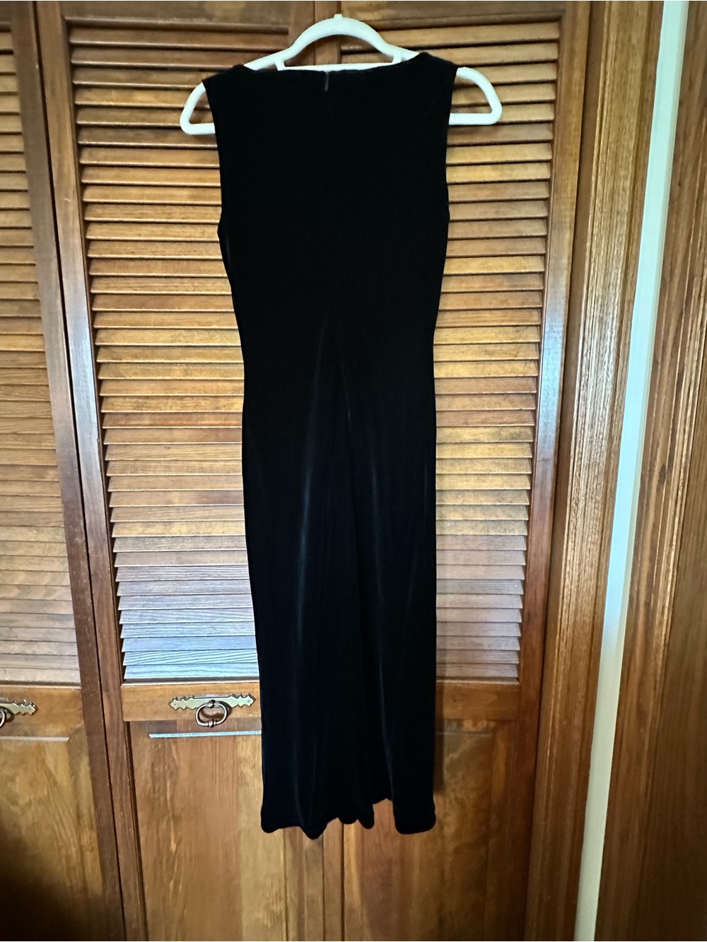 Lauren Ralph Lauren Black Velvet Cowl Neck Sleeveless Cocktail Dress size 6 - Picture 6 of 11